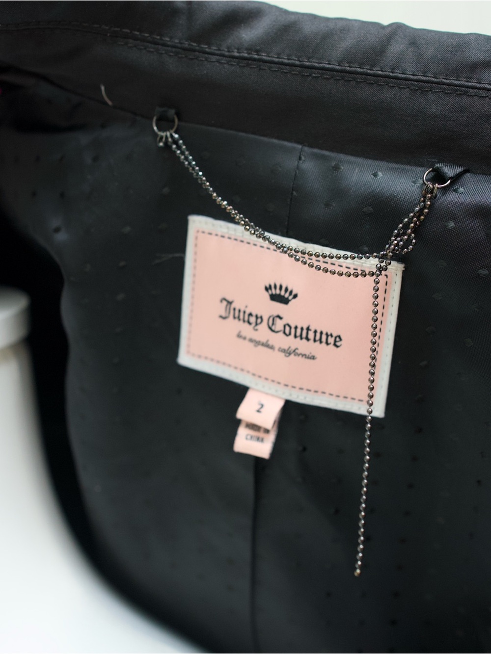 Juicy Couture Black Textured Single-Button Blazer - Picture 4 of 9